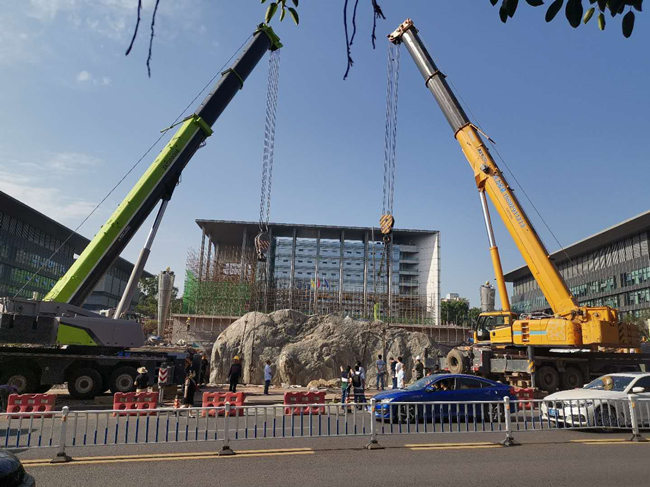 阜宁风景石吊装搬运